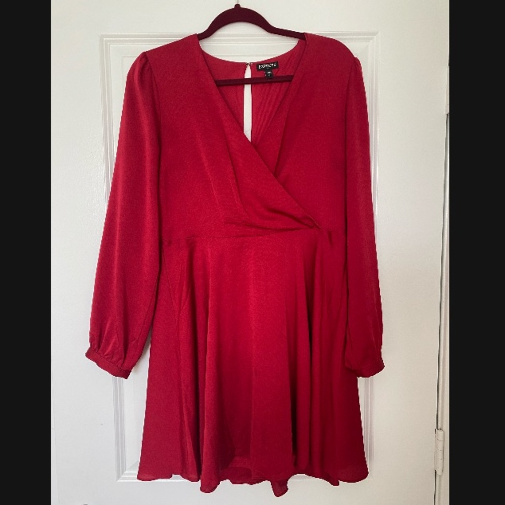 Express Red Dress Medium